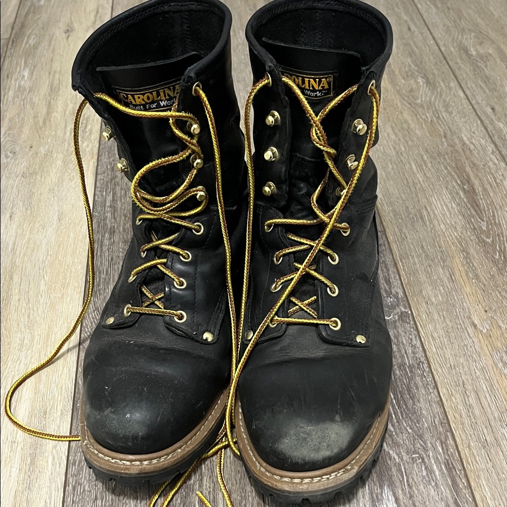 Carolina Men's Black and Brown Work Boots